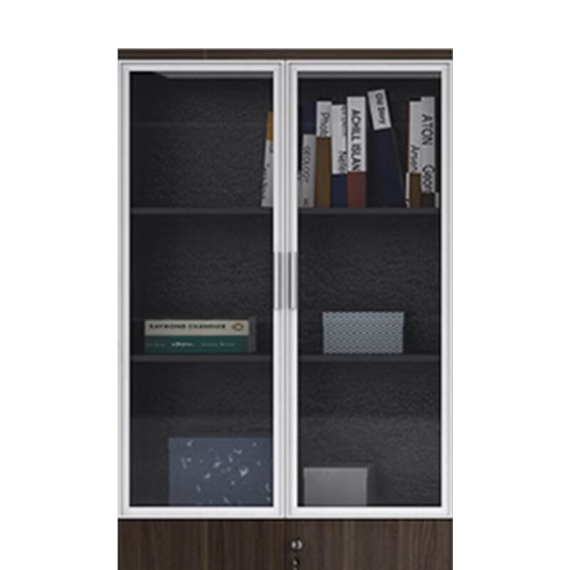 奇冠 书柜 800*400*2000mm 二门文件柜-1  金钻色按（张）销售