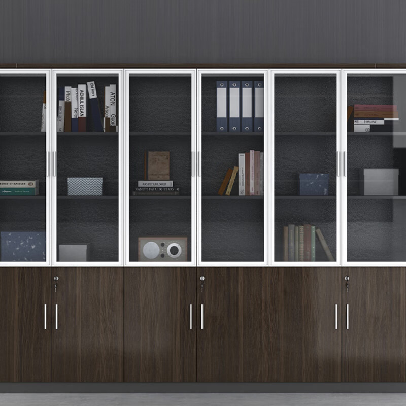 奇冠 书柜 800*400*2000mm 二门文件柜-1  金钻色按（张）销售