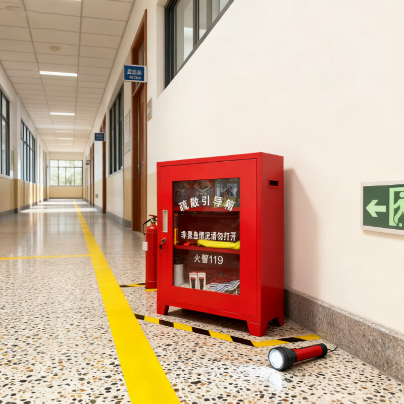 奇冠 QG-GZY-G137-3 疏散引导箱 (含器材) 850*600*270mm 钢制 红色 组按(组)销售 奇冠 QG-GZY-G137-3 疏散引导箱 (含器材) 850*600*270mm 钢制 红色 组按(组)销售