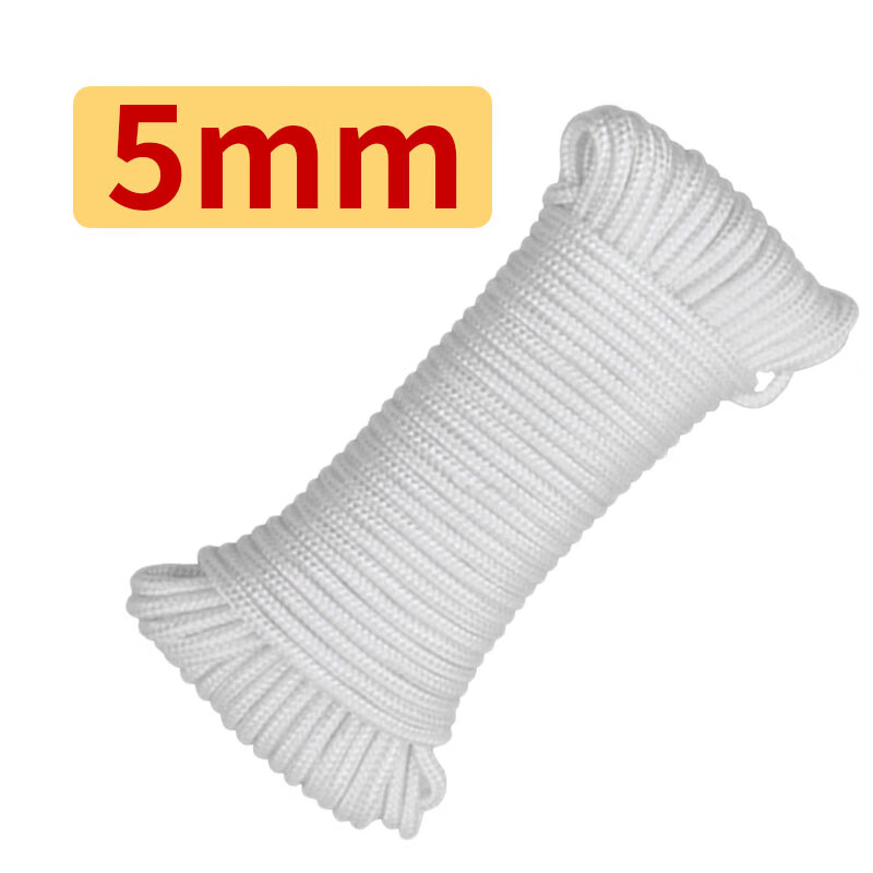 星辰创客 XGS-N05100 尼龙绳 耐磨编织绳货车捆绑绳晒衣绳 5mm*100m 白色 一捆装 捆按(捆)销售 星辰创客 XGS-N05100 尼龙绳 耐磨编织绳货车捆绑绳晒衣绳 5mm*100m 白色 一捆装 捆按(捆)销售