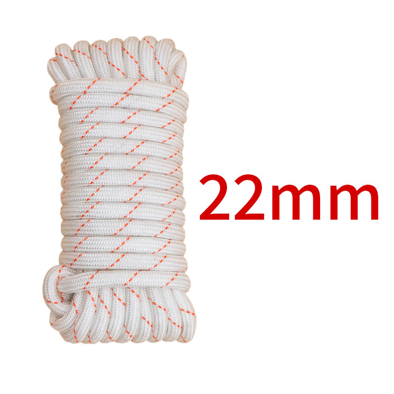 星辰创客 XGS-N22100 尼龙绳  耐磨编织绳货车捆绑绳晒衣绳 22mm*100m 红白 一捆装 捆按（捆）销售