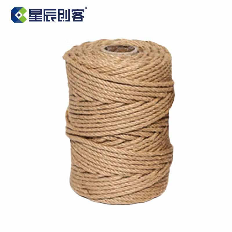 星辰创客 XGS-M1050 麻绳  优质粗麻绳装饰绳户外护栏捆绑绳部队攀爬拔河绳 10mm*50m 麻黄 一捆装 捆按（捆）销售