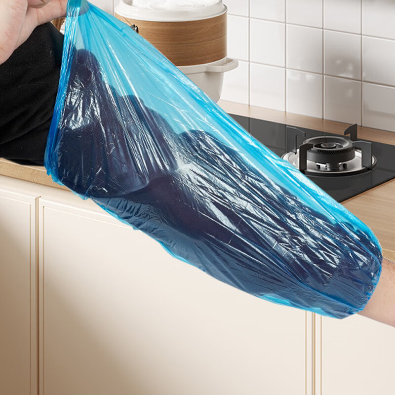 欧思卓 OAT-P09 一次性pe袖套  防水防油防污 均码 100只/包 蓝色 包按（包）销售