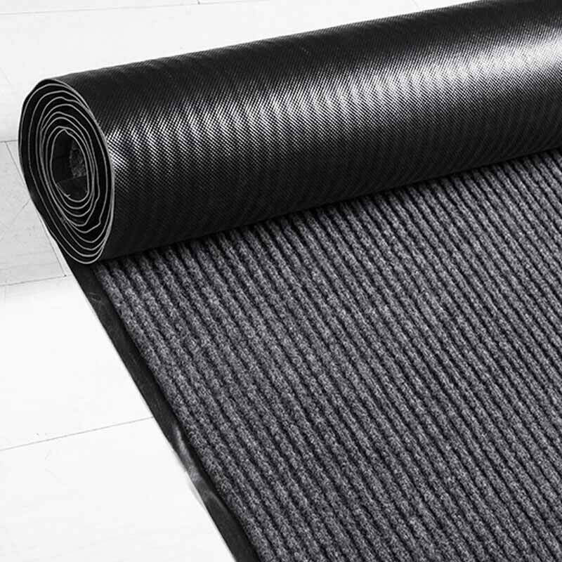 星辰创客 OAD-P02 除尘地毯  双条纹地垫  1m*15m 厚6mm 深灰 卷按（卷）销售