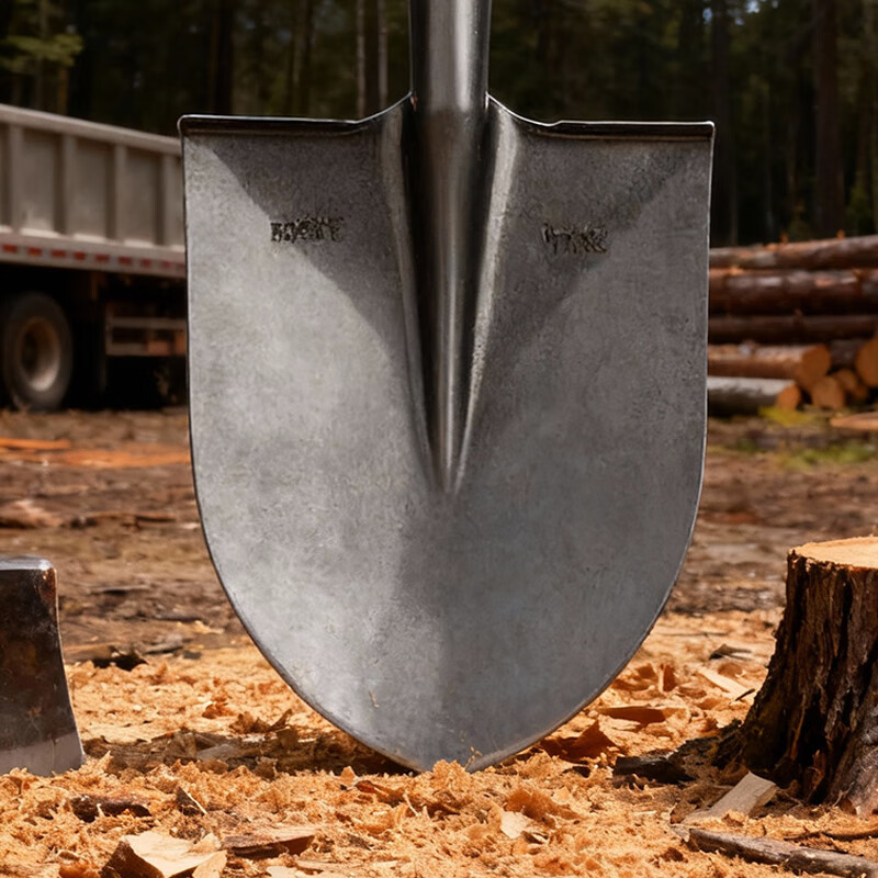 欧思卓 YMQ-J04 尖头铁锹头  30*23.5cm 中号 本色 个按（个）销售