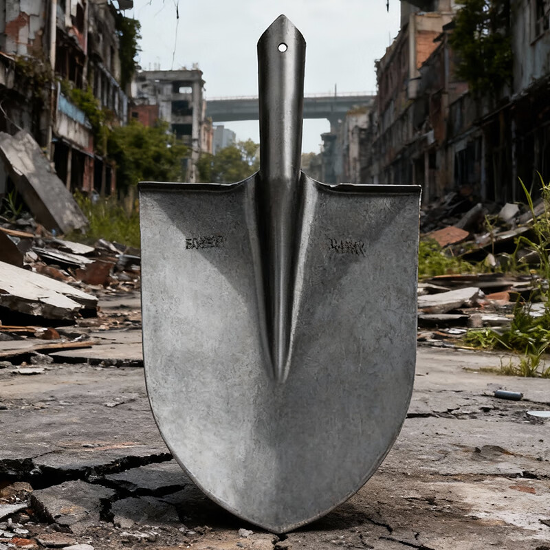 欧思卓 YMQ-J04 尖头铁锹头  30*23.5cm 中号 本色 个按（个）销售