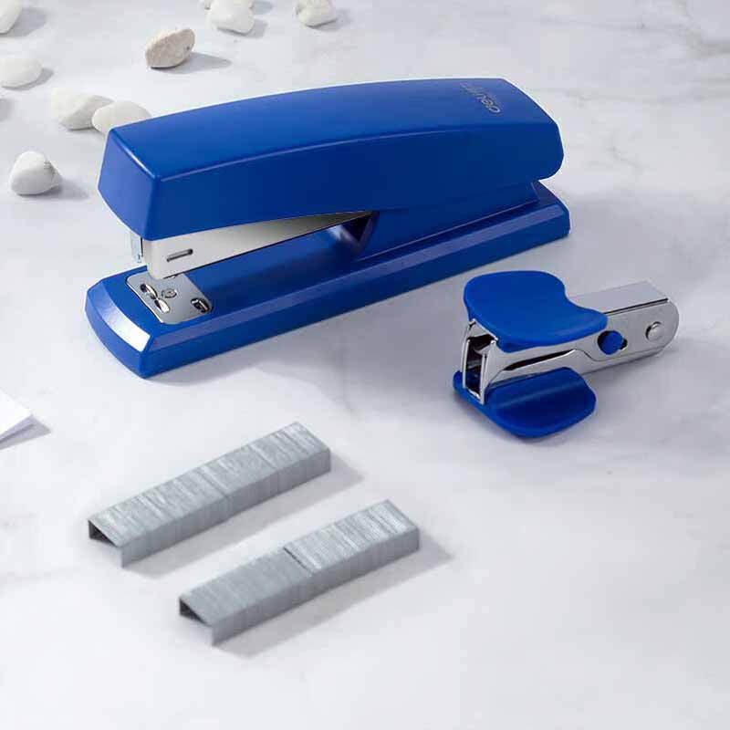 得力 0354 订书机  蓝色 订书器+订书钉+起钉器 3件套 单位：套按套销售
