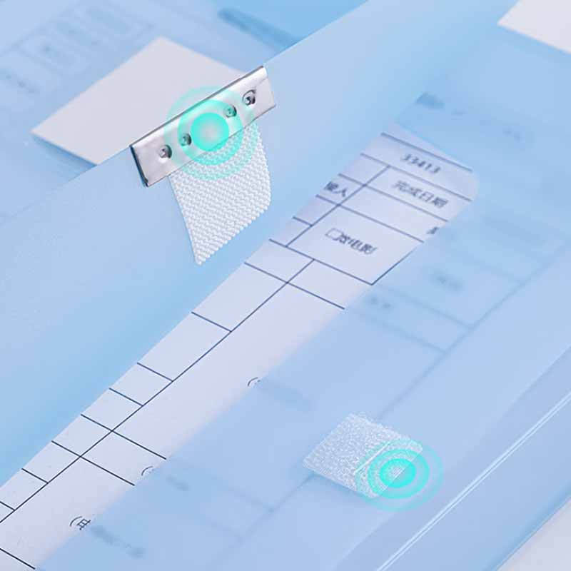 得力 63211 档案盒  A4彩透 蓝色 55mm 单位：个按个销售