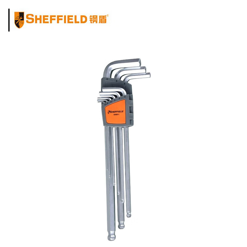 钢盾 S050011 内六角扳手组套 1.5-10mm 公制特长球头 9件套 单位：套按（套）销售