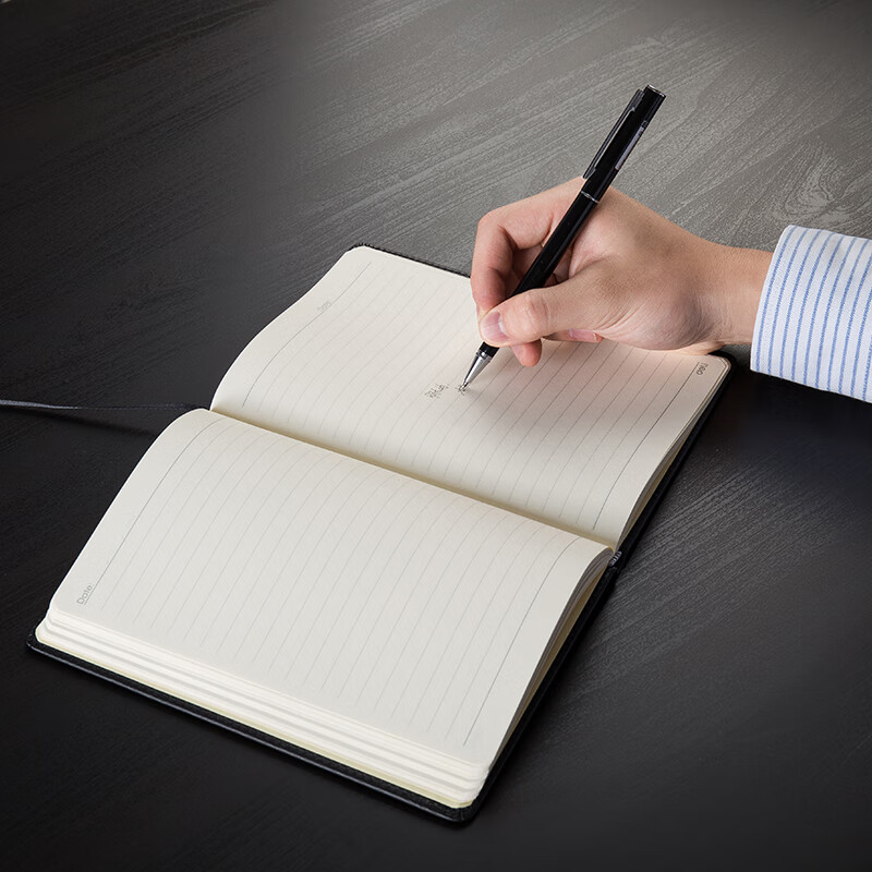 得力 3162 记事本 25K商务皮面本会议 黑色 96张/本按(本)销售 得力 3162 记事本 25K商务皮面本会议 黑色 96张/本按(本)销售