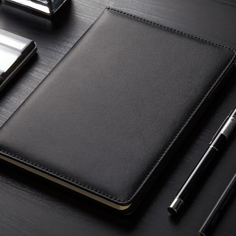 得力 3162 记事本 25K商务皮面本会议 黑色 96张/本按(本)销售 得力 3162 记事本 25K商务皮面本会议 黑色 96张/本按(本)销售