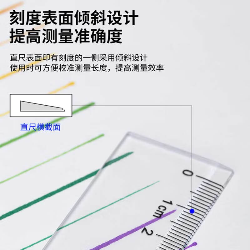 得力 6240 直尺 透明 40cm 单位:把按(把)销售 得力 6240 直尺 透明 40cm 单位:把按(把)销售