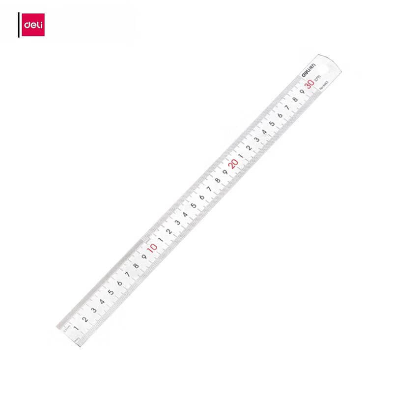 得力 8463 不锈钢直尺  银色 30cm 单位：把按（把）销售